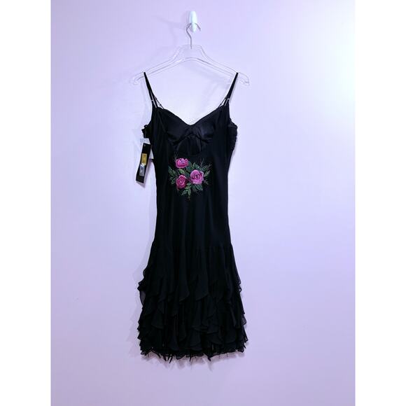 Sue Wong Embellished Mino Dress in Boack Size 10 - Picture 3 of 11